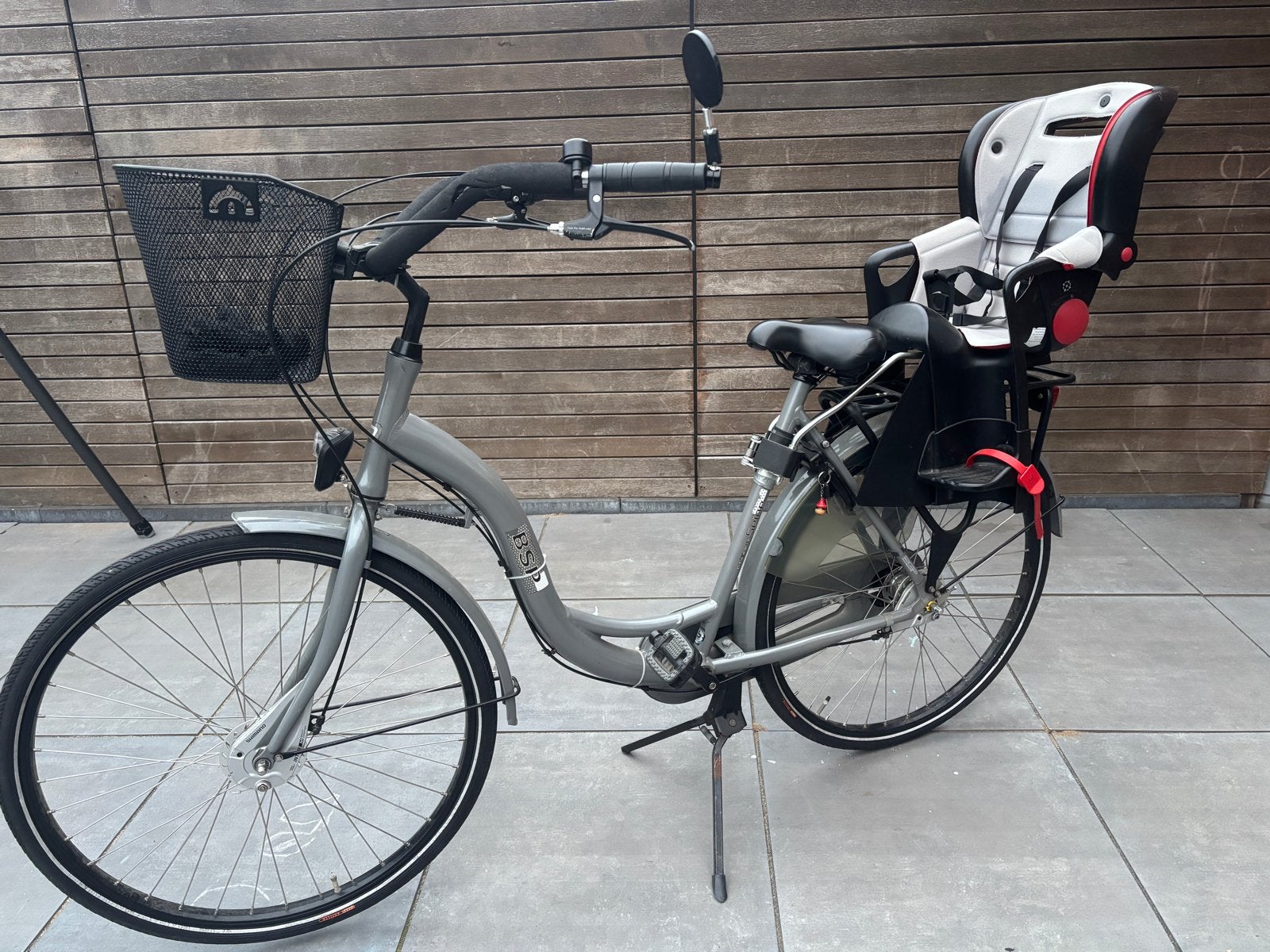 BSP Damesfiets 28 inch met Römer kinderzitje., Fietsen en Brommers, Ophalen, Gebruikt, Overige merken