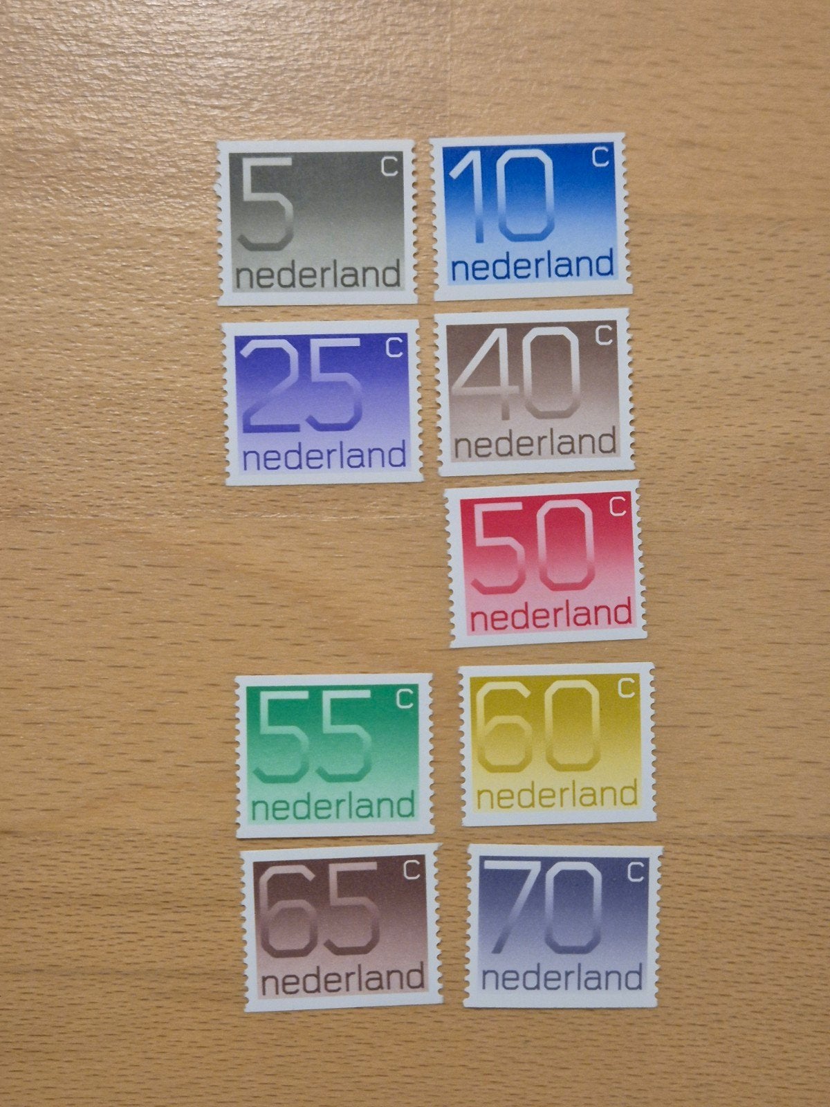 Nederland 1976-1991 cijfers (rolzegel), Ophalen of Verzenden, Na 1940, Postfris