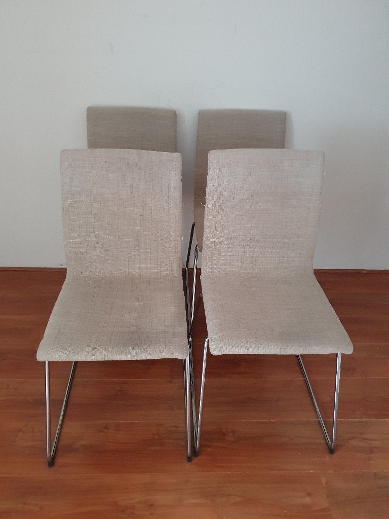 4 eetkamer stoelen van Ikea, Ophalen, Gebruikt, Stof, Vier