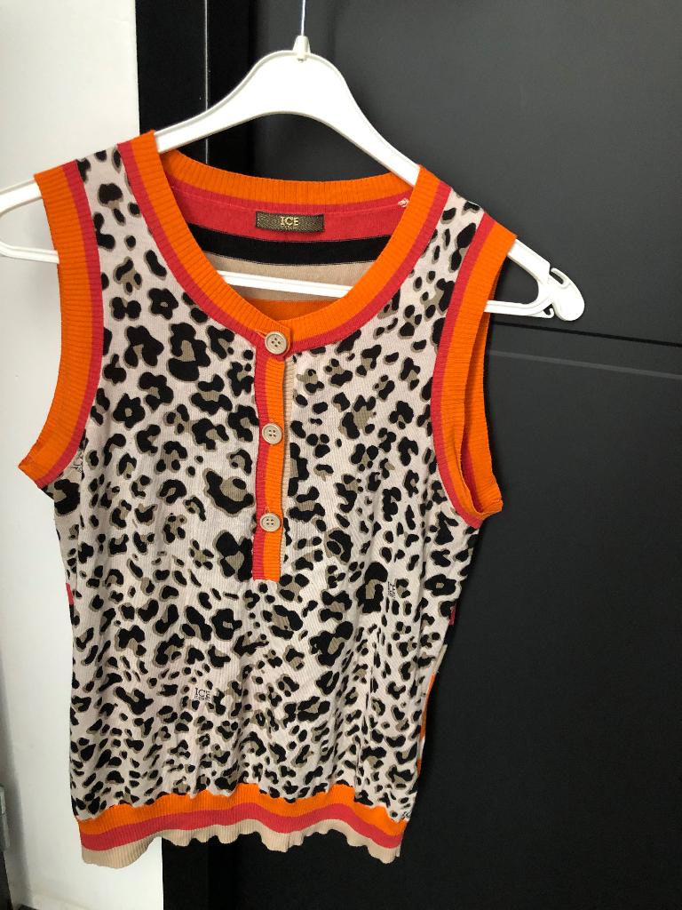 ICE iceberg top shirt zgan maat s Koningsdag ORGINEEL, Oranje, Ophalen of Verzenden, Zo goed als nieuw, Maat 36 (S)