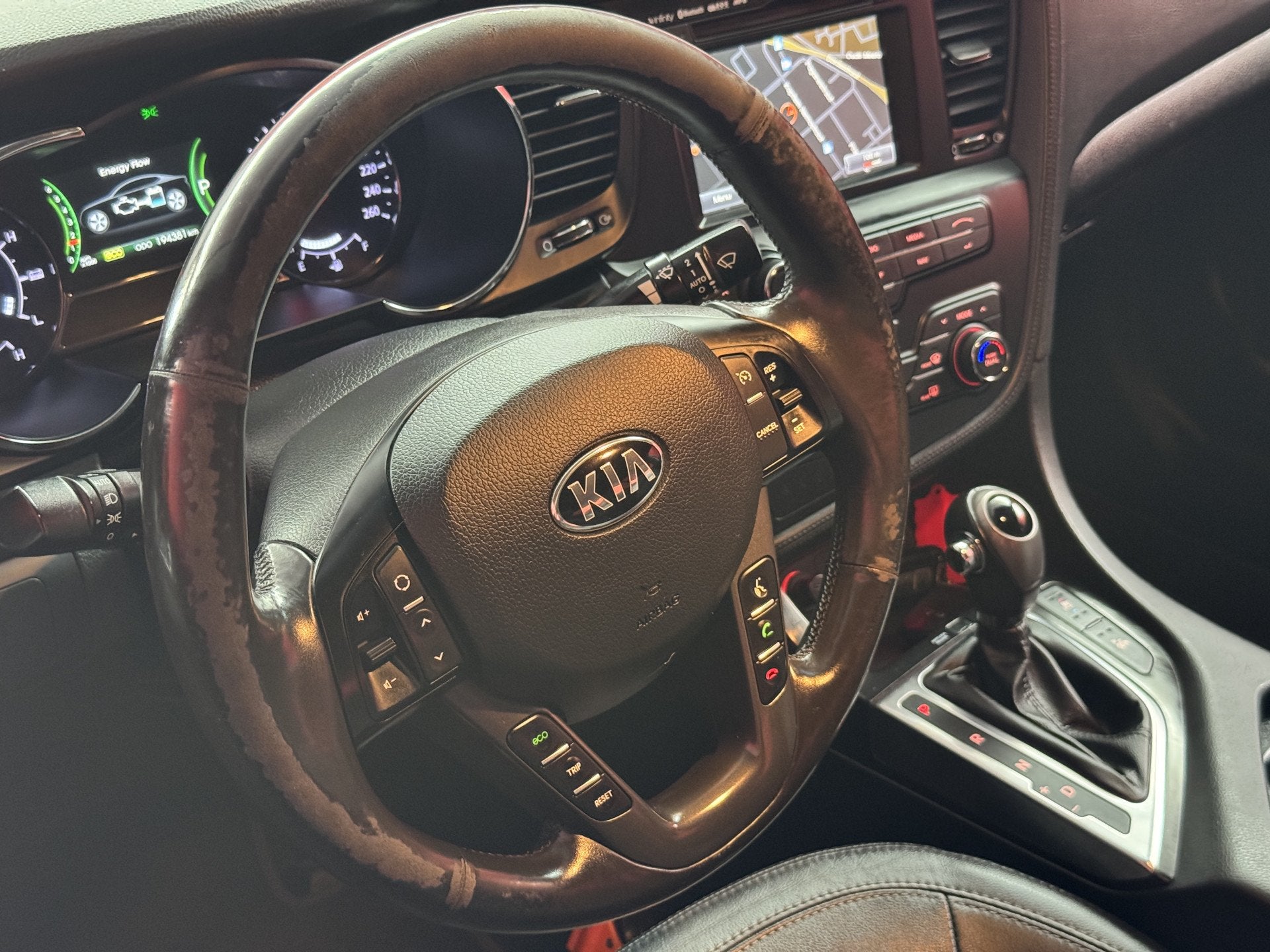 Kia Optima 2.0 CVVT Hybrid Super Pack | Navigatie | Climate, Auto's, Kia, Euro 5, Gebruikt, Zwart, 4 cilinders