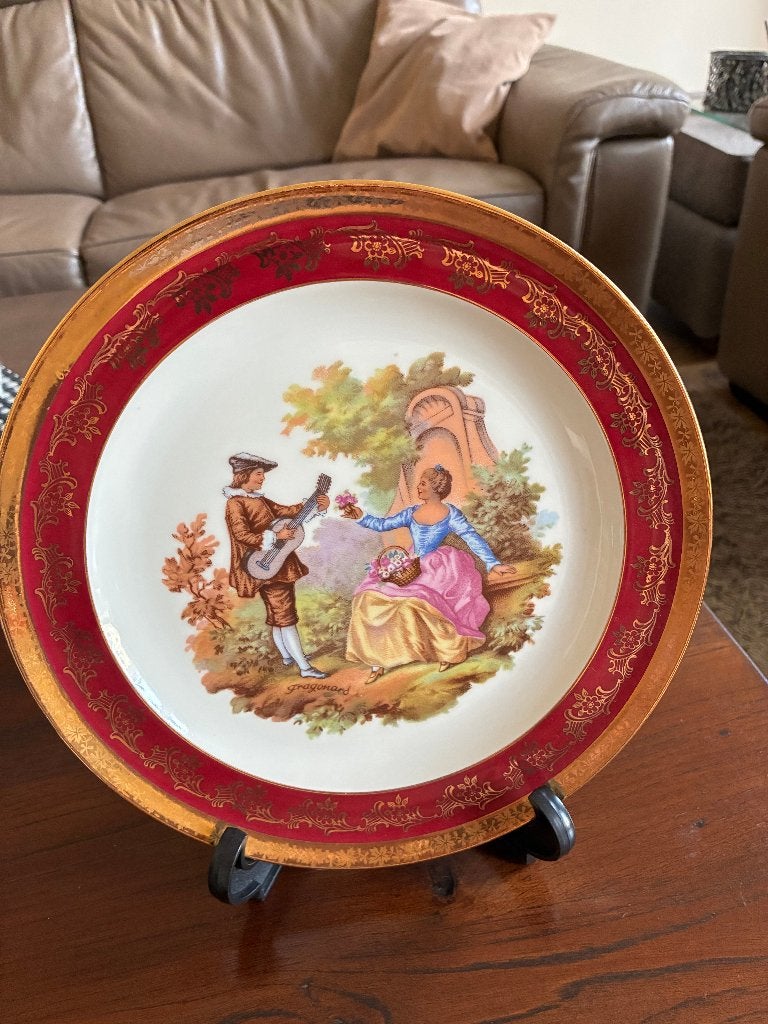 Aardewerk Limoges  Fragonard  Goût de Ville Groot bord 25 cm, Ophalen of Verzenden