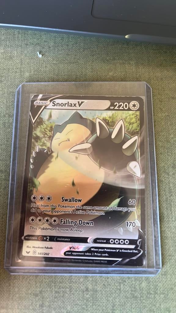 Snorlax V promo, Ophalen of Verzenden, Zo goed als nieuw, Meerdere kaarten