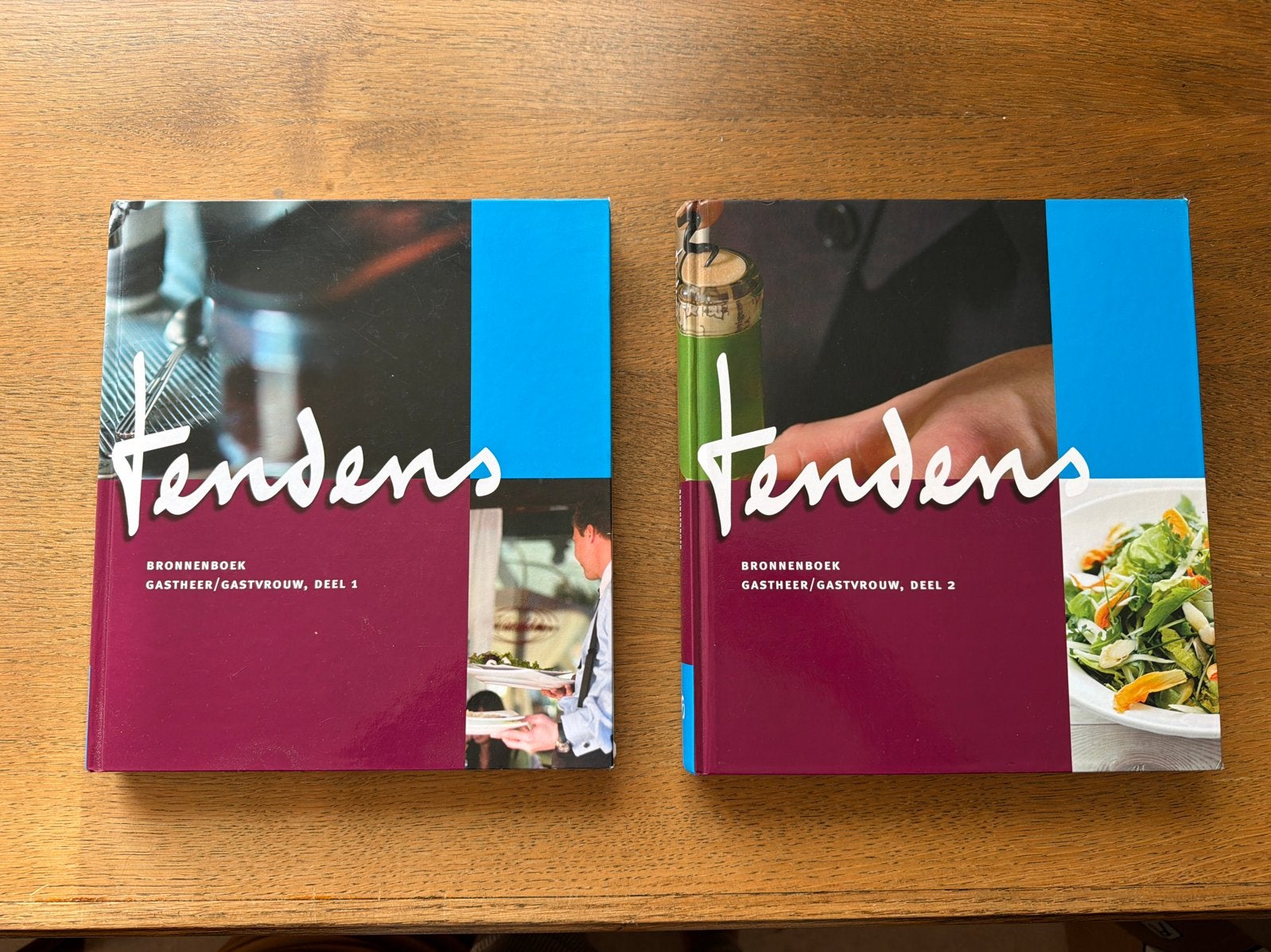 Tenders Bronnenboek Gastheer/Gastvrouw Deel 1 & 2, Boeken, Ophalen of Verzenden, Zo goed als nieuw, Overige gebieden, Voorgerechten en Soepen