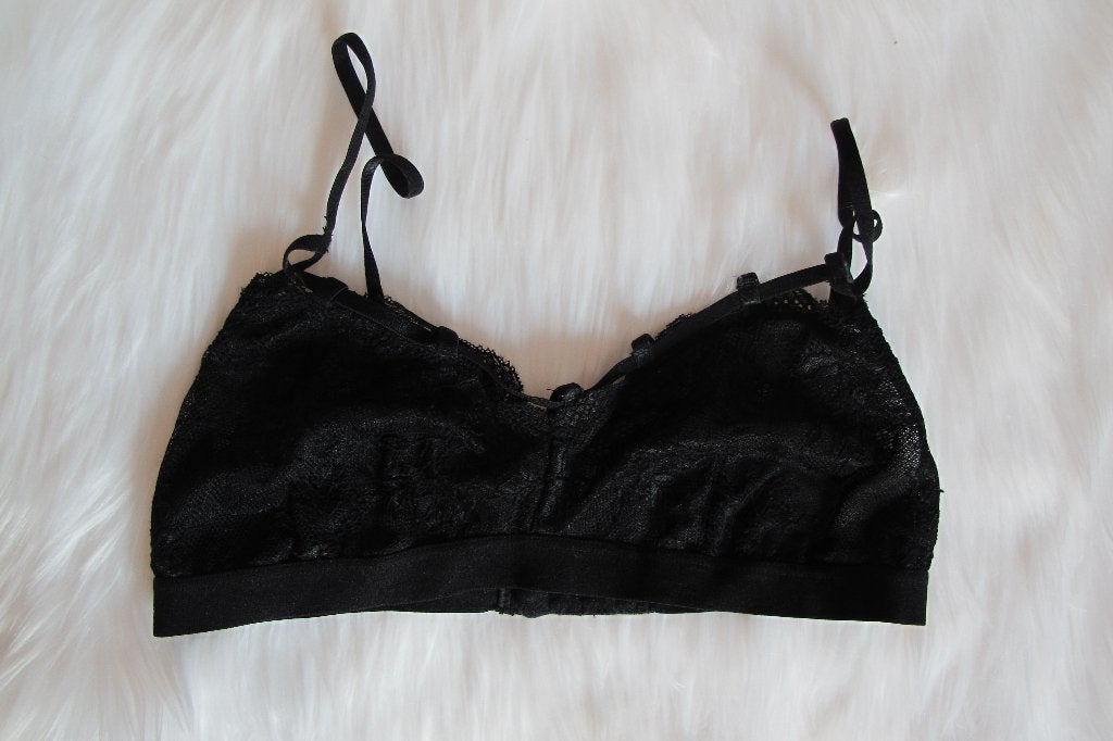 Black lace bralet, Ophalen of Verzenden, Zwart, BH
