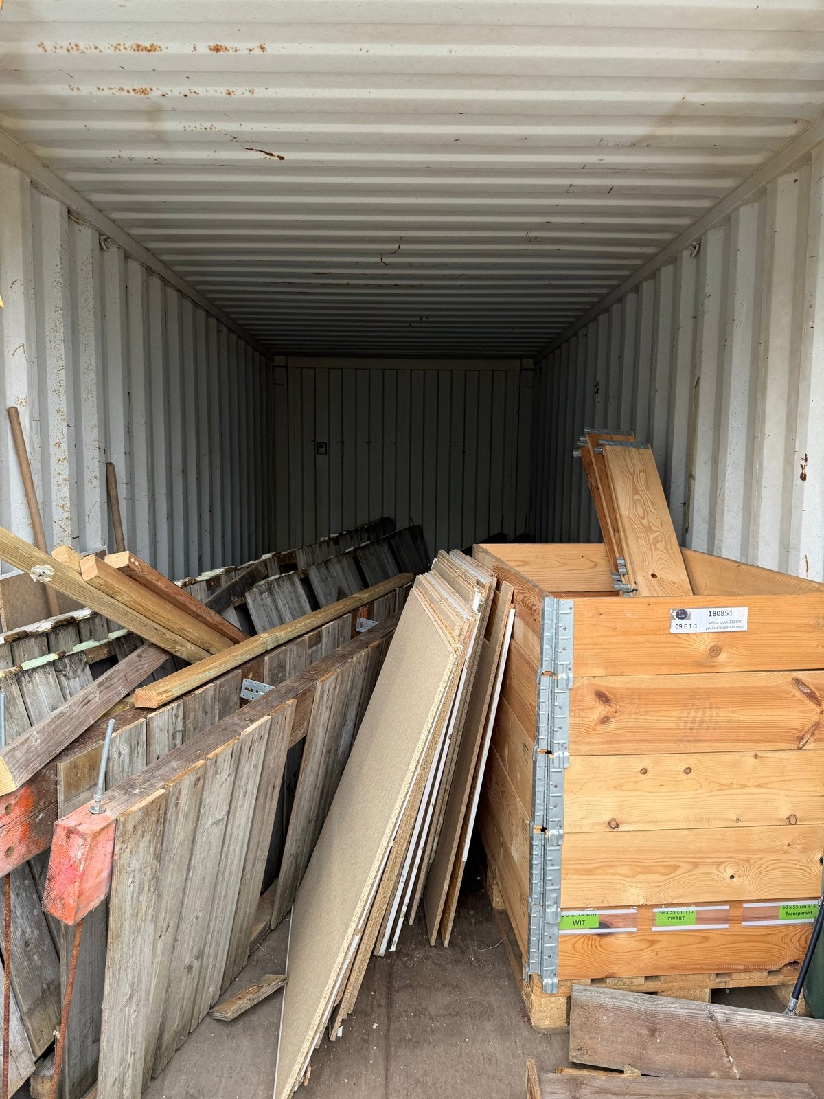 20 ft container te koop - leeg en lekvrij, Ophalen