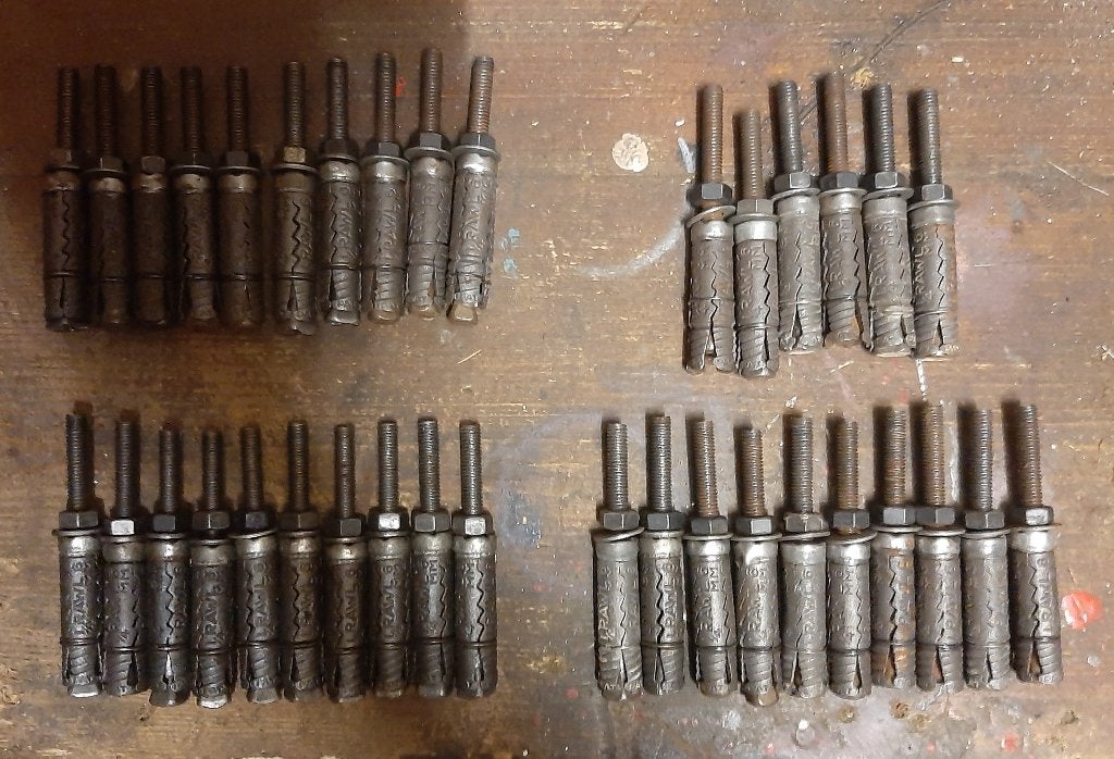 36 Stuks Keilbout Staal M 6 - Ø 11 mm Totale lengte 75 mm, Ophalen, Nieuw