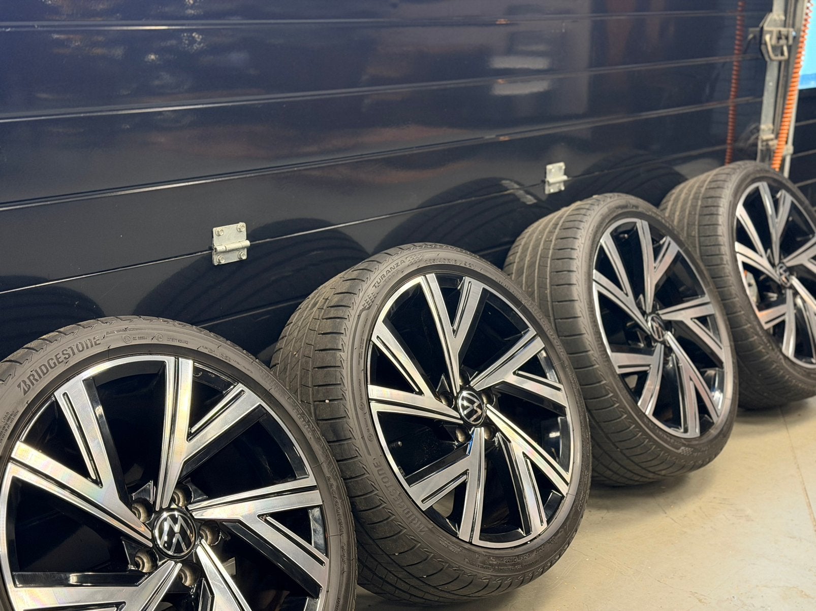 Originele Volkswagen Golf 8 velgen RLine 18 inch zomer 5x112, 18 inch, Gebruikt, Banden en Velgen, Ophalen of Verzenden