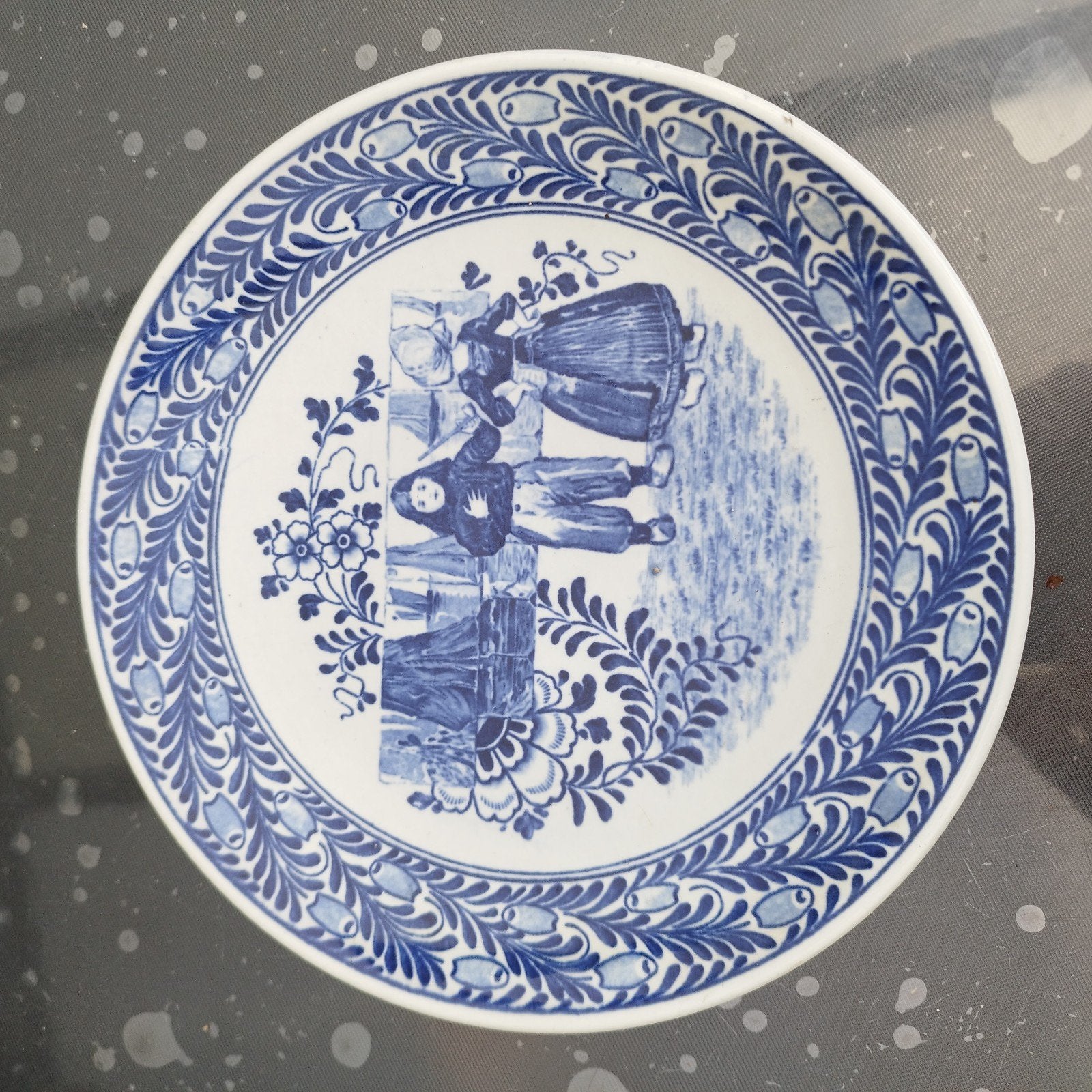 Delfts Blauw wandbord met Hollands tafereel - Maastricht, Ophalen