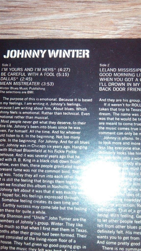 Johnny Winter [cardsleeve], Cd's en Dvd's, Ophalen of Verzenden, 1960 tot 1980, Zo goed als nieuw, Jazz