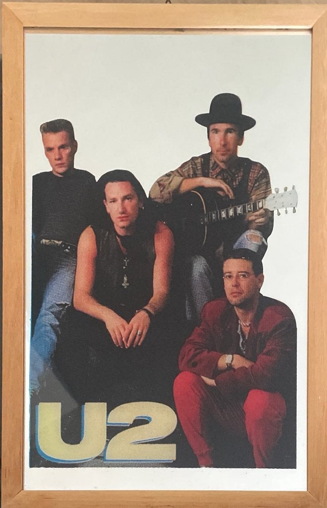 U2 spiegel, Verzamelen, Ophalen of Verzenden, Gebruikt, Poster, Artwork of Schilderij