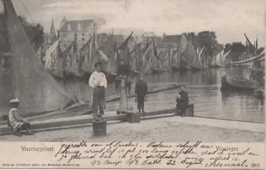 Vlissingen Visschersvloot, Verzenden, Voor 1920, Gelopen, Zeeland