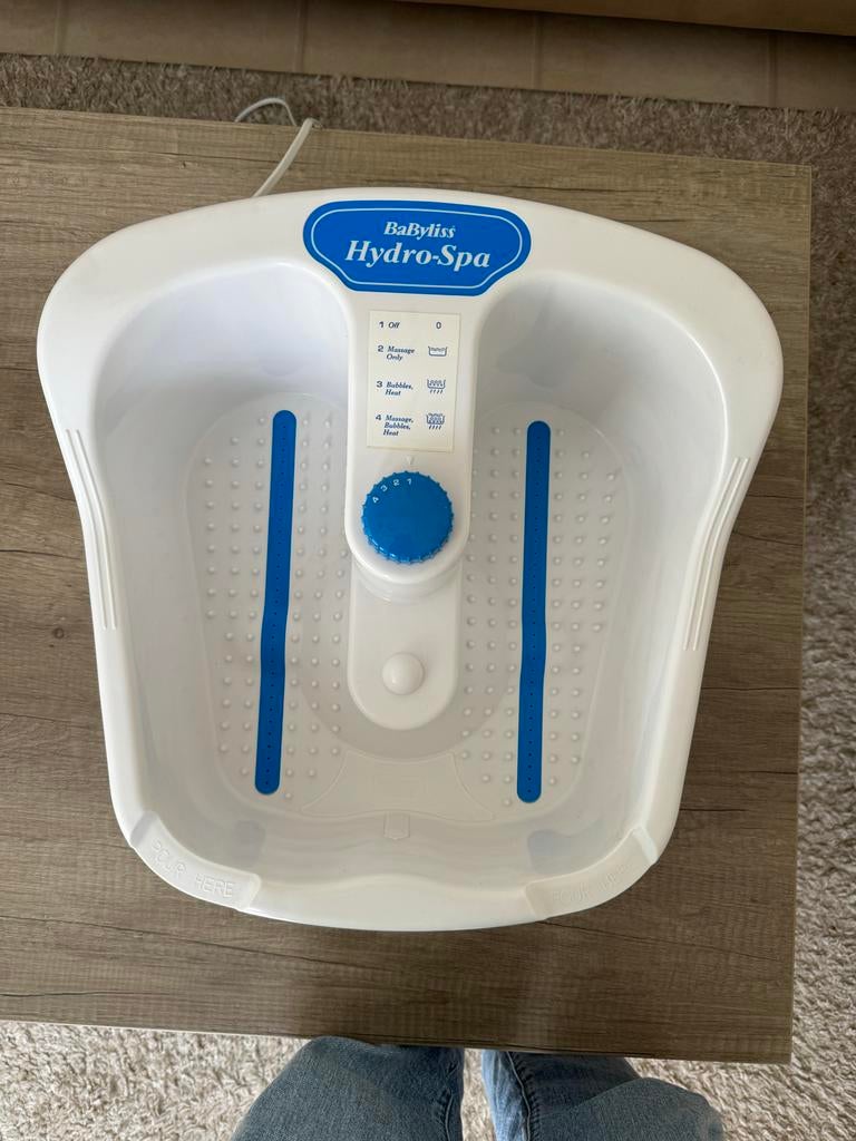 Babyliss Hydro-Spa Voetenbad met Massage en Warmte, Ophalen of Verzenden, Gebruikt, Hand- en Voetverzorging