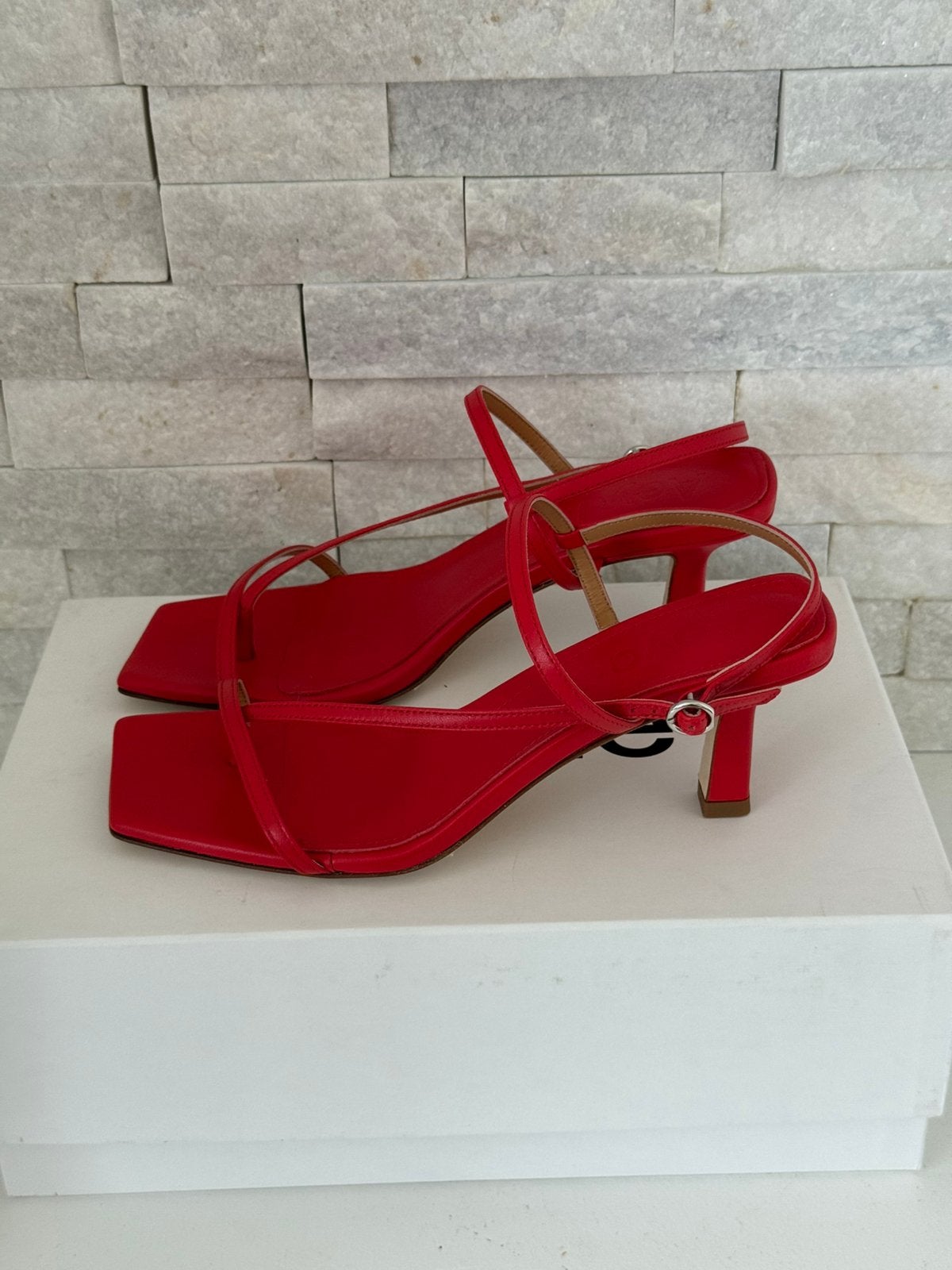 Aeyde Elise sandalette van leer –maat 38, Kleding | Dames, Aeyde, Nieuw, Rood, Sandalen of Muiltjes