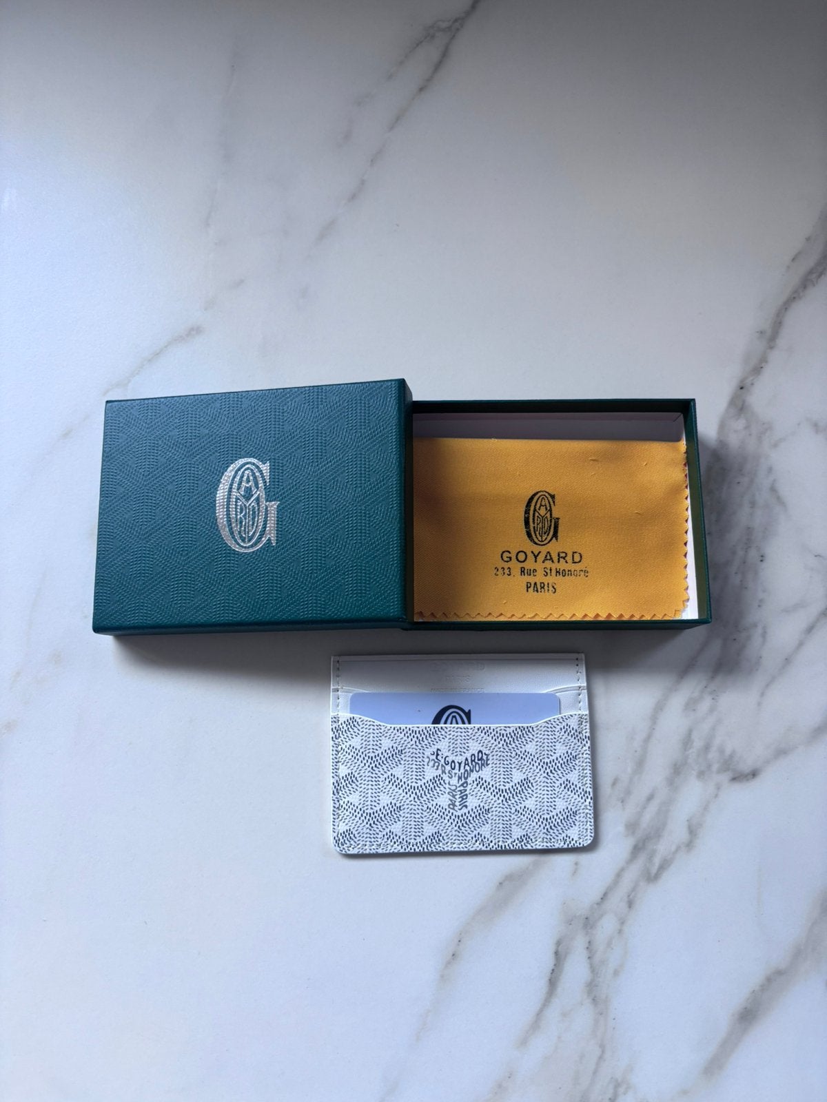 Goyard pasjeshouder- Wit, Sieraden, Tassen en Uiterlijk, Portemonnees, Ophalen of Verzenden, Zo goed als nieuw, Wit