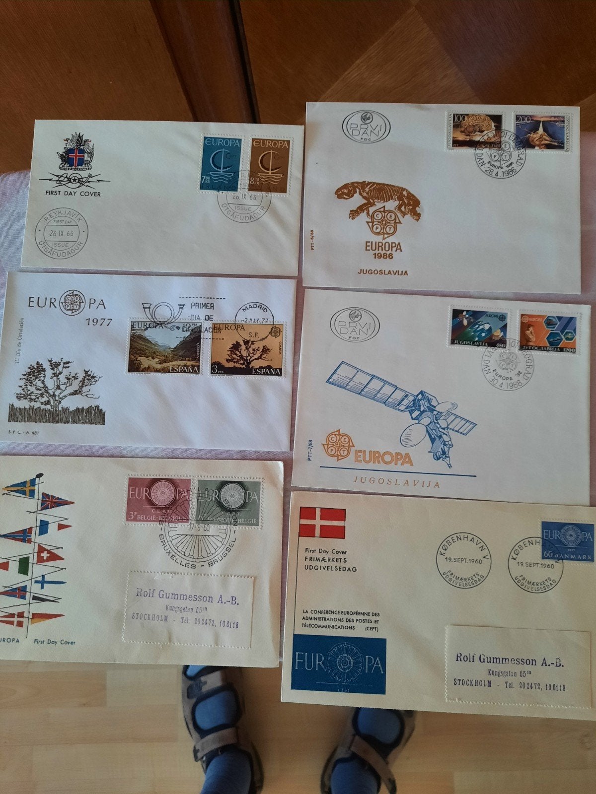 27 1e Dag enveloppen Europa, Postzegels en Munten, Postzegels | Eerstedagenveloppen, Ophalen of Verzenden, Onbeschreven, Europa