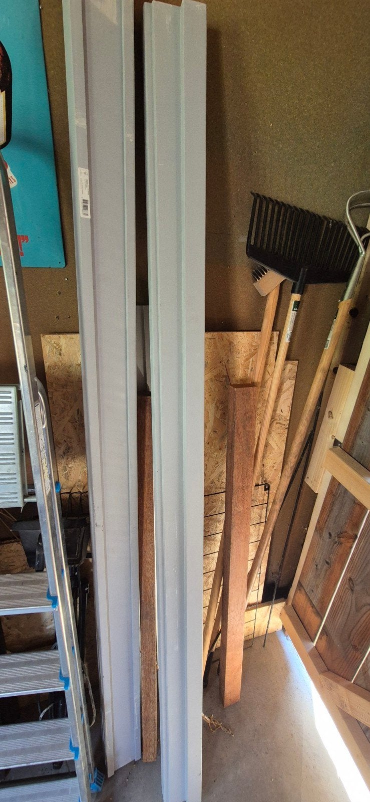 Kozijnprofiel A hardhout (2x). Grijs gegrond, Doe-het-zelf en Verbouw, Platen en Panelen, Ophalen, Nieuw