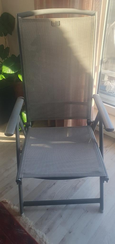 4 gebruikte tuinstoelen - Outdoor Style, Ophalen of Verzenden, Gebruikt, Textileen, Inklapbaar
