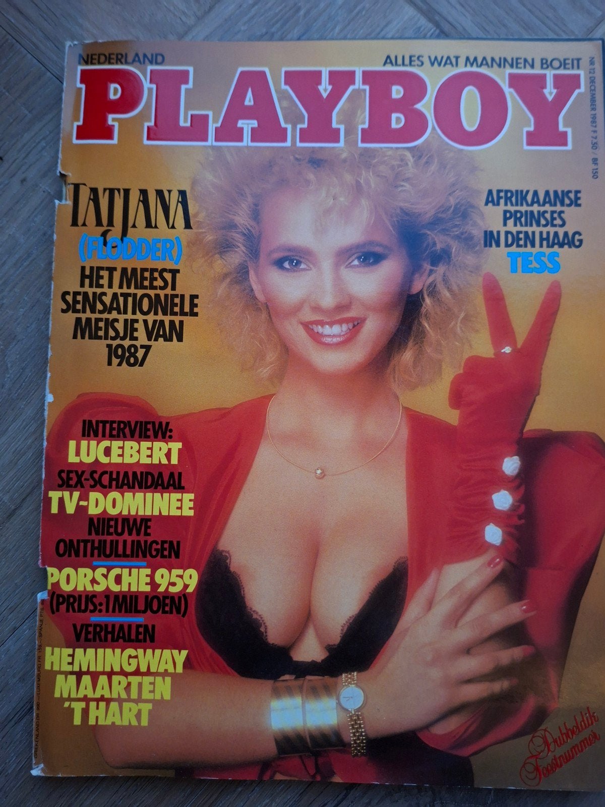 Playboy Nederland December 1987 - Tatjana (Dubbeldik Feestnr, Boeken, Ophalen of Verzenden, Gelezen, Overige typen