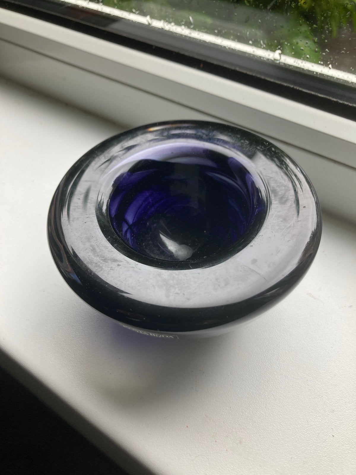 Kosta Boda Glazen Kom - Paars/Blauw, Ophalen of Verzenden