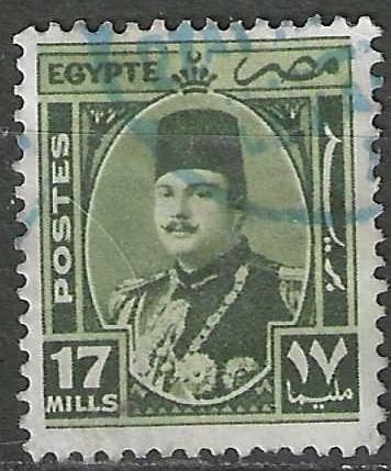 Egypte 1944/1946 - Yvert 230 - Koning Farouk  (ST), Verzenden, Egypte, Gestempeld