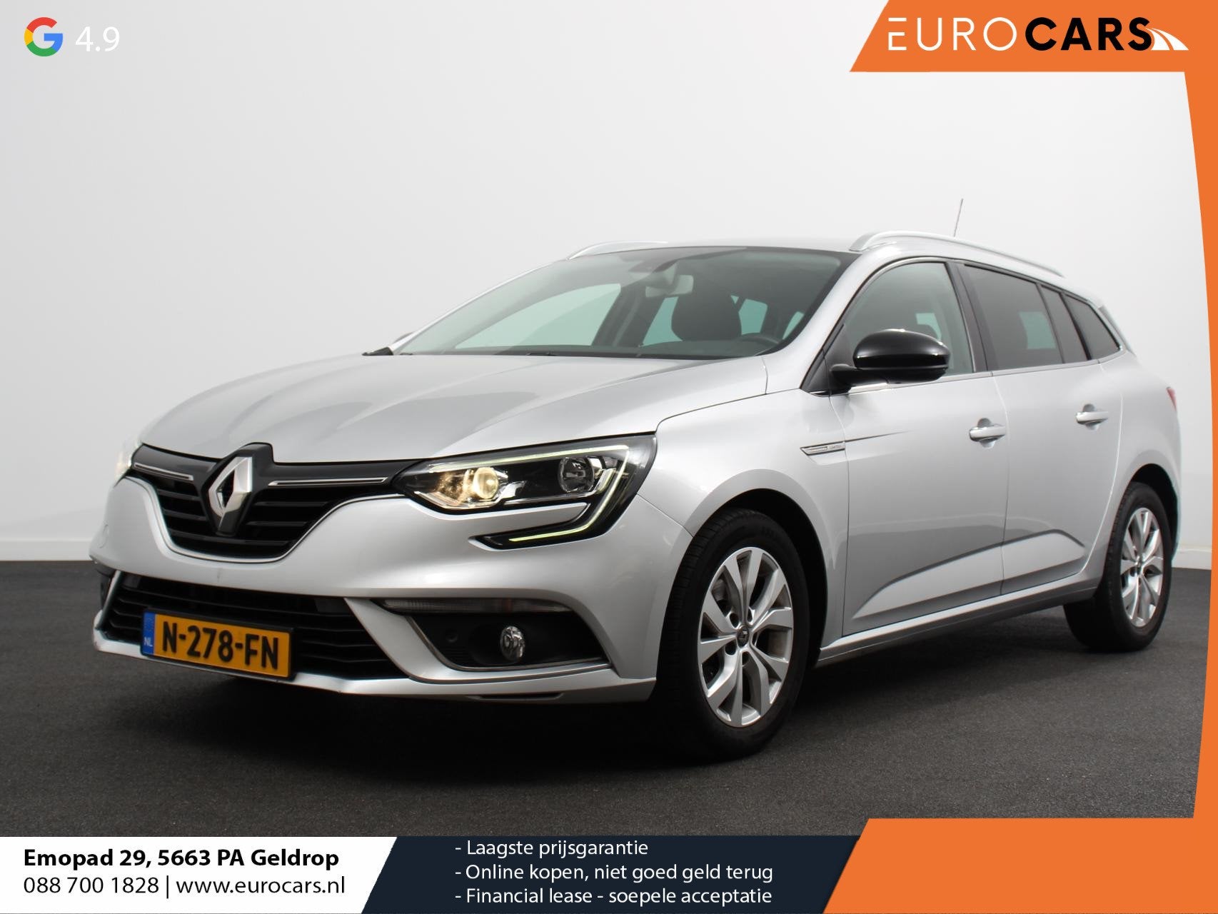 Renault Mégane Estate 1.3 TCe 140pk Automaat Limited Naviga, Parkeersensor, Stof, Gebruikt, 4 cilinders