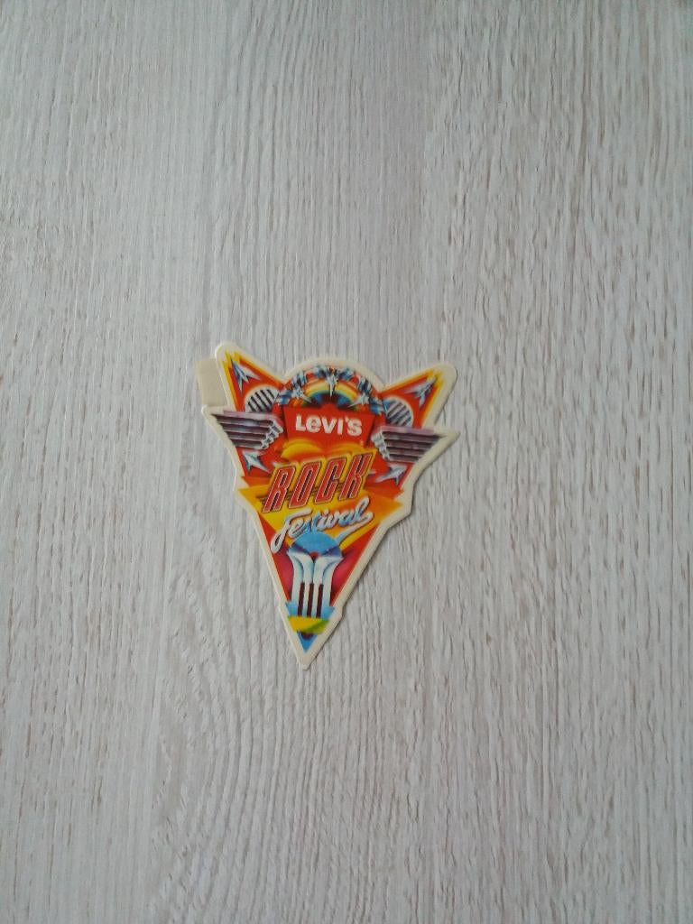 sticker Levi's ROCK festival, Verzamelen, Stickers, Ophalen of Verzenden, Zo goed als nieuw, Merk