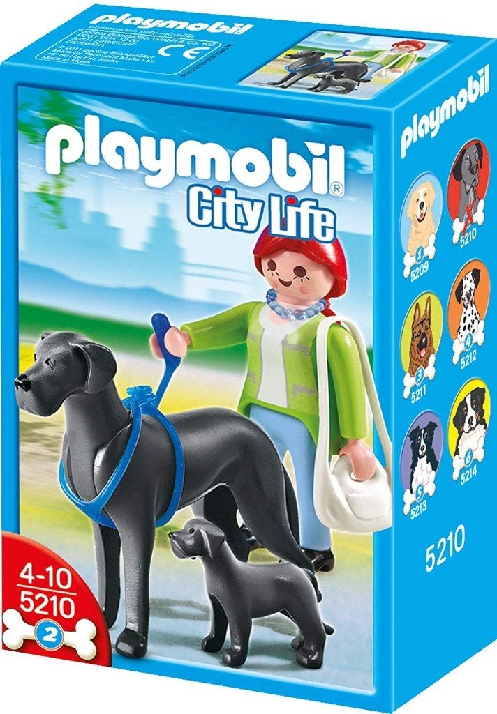 5210 Duitse Dog met puppy, Ophalen, Complete set, Nieuw, City life