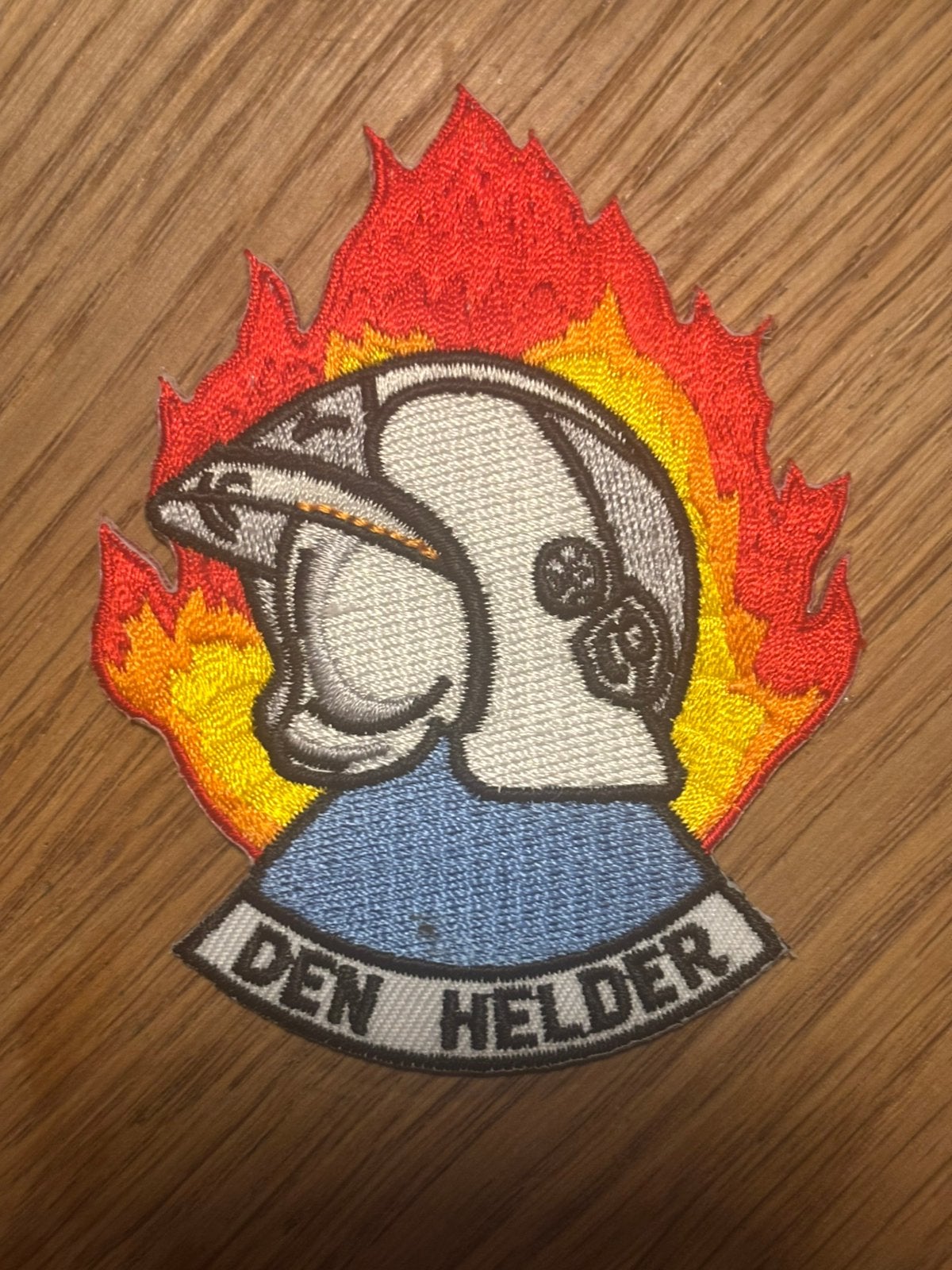 Oud brandweer Den Helder embleem patch badge, Verzamelen, Verzenden, Nederland, Embleem of Badge