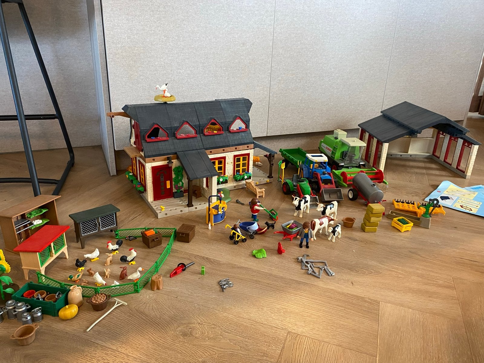 Grote Playmobil Boerderij Set 4055 met Veel Extra's, Ophalen of Verzenden, Zo goed als nieuw, Jongen of Meisje