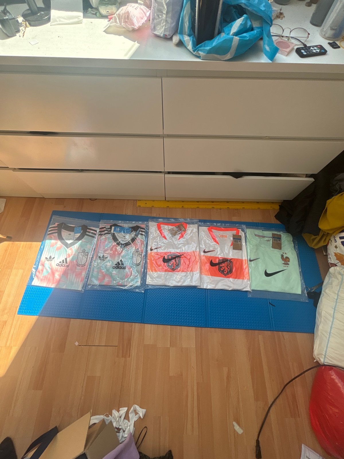 Voetbalshirts: België, Nederland, Frankrijk - Diverse maten, Meerkleurig, Nieuw, Overige maten, Ophalen of Verzenden