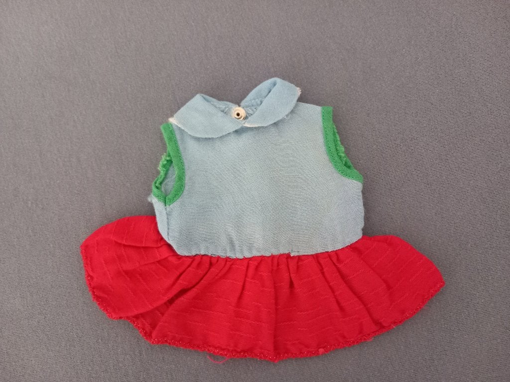 Vintage poppen jurkje jaren 50, Ophalen, Gebruikt, Kleertjes