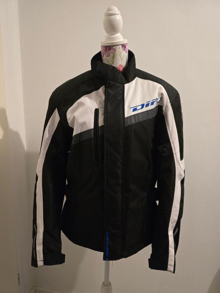 Difi motorjas textiel zwart/wit, Motoren, Kleding | Motorkleding, Jas | textiel, Heren, Tweedehands, Ophalen of Verzenden