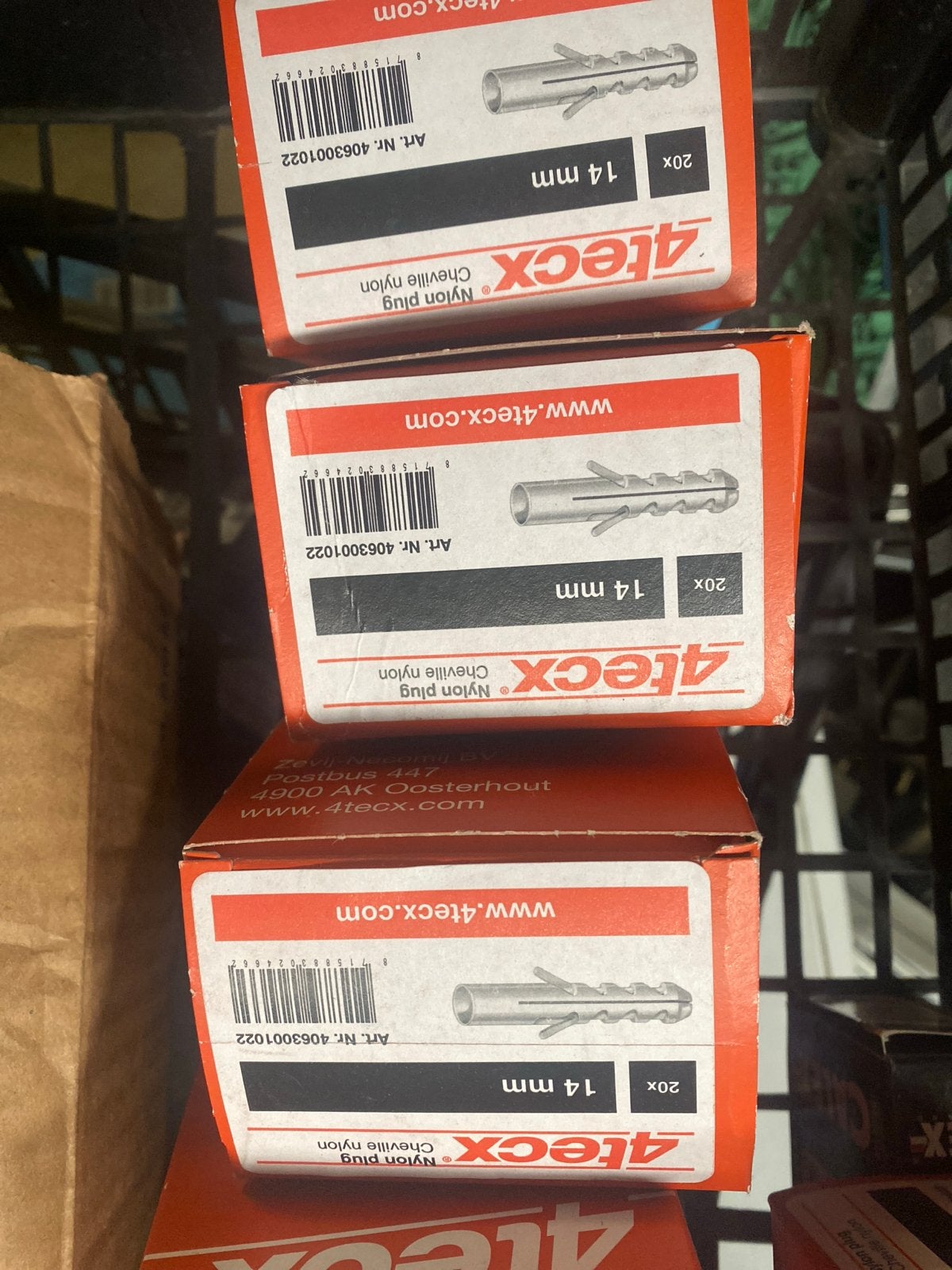 10 doosjes 4tecx nylon pluggen 14 mm, nieuw, Onbekend, Nieuw, Ophalen of Verzenden, Onbekend
