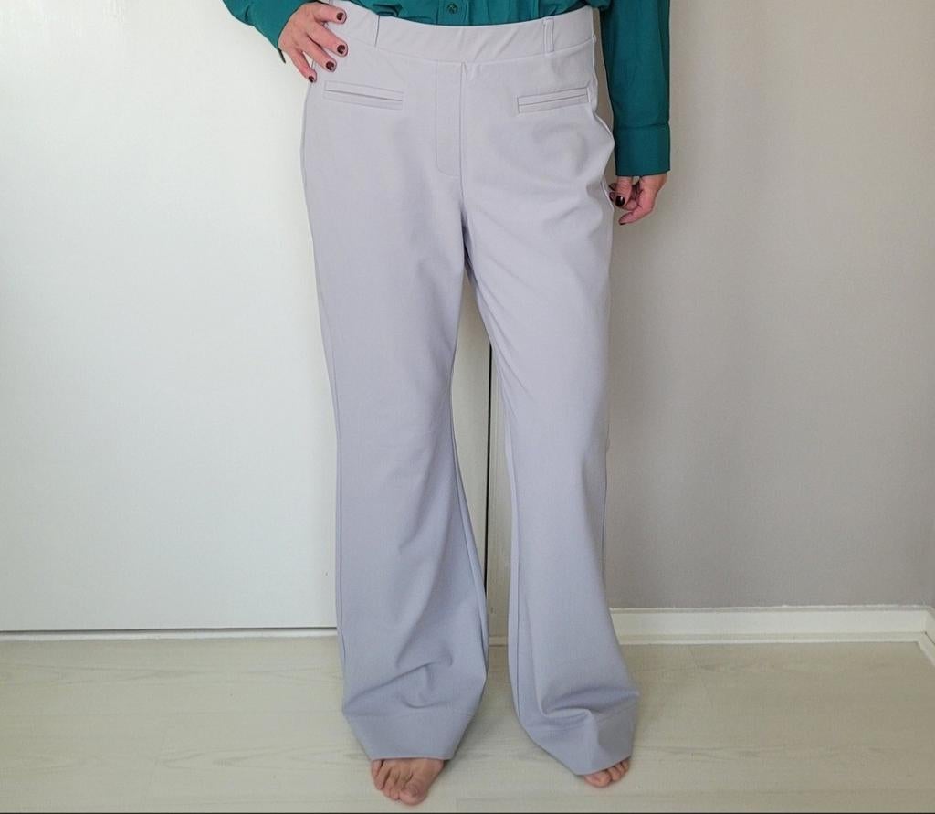 Studio Anneloes Saar Bonded Flair broek XL Grijs Travelstof, Kleding | Dames, Studio Anneloes, Maat 46/48 (XL) of groter, Ophalen of Verzenden