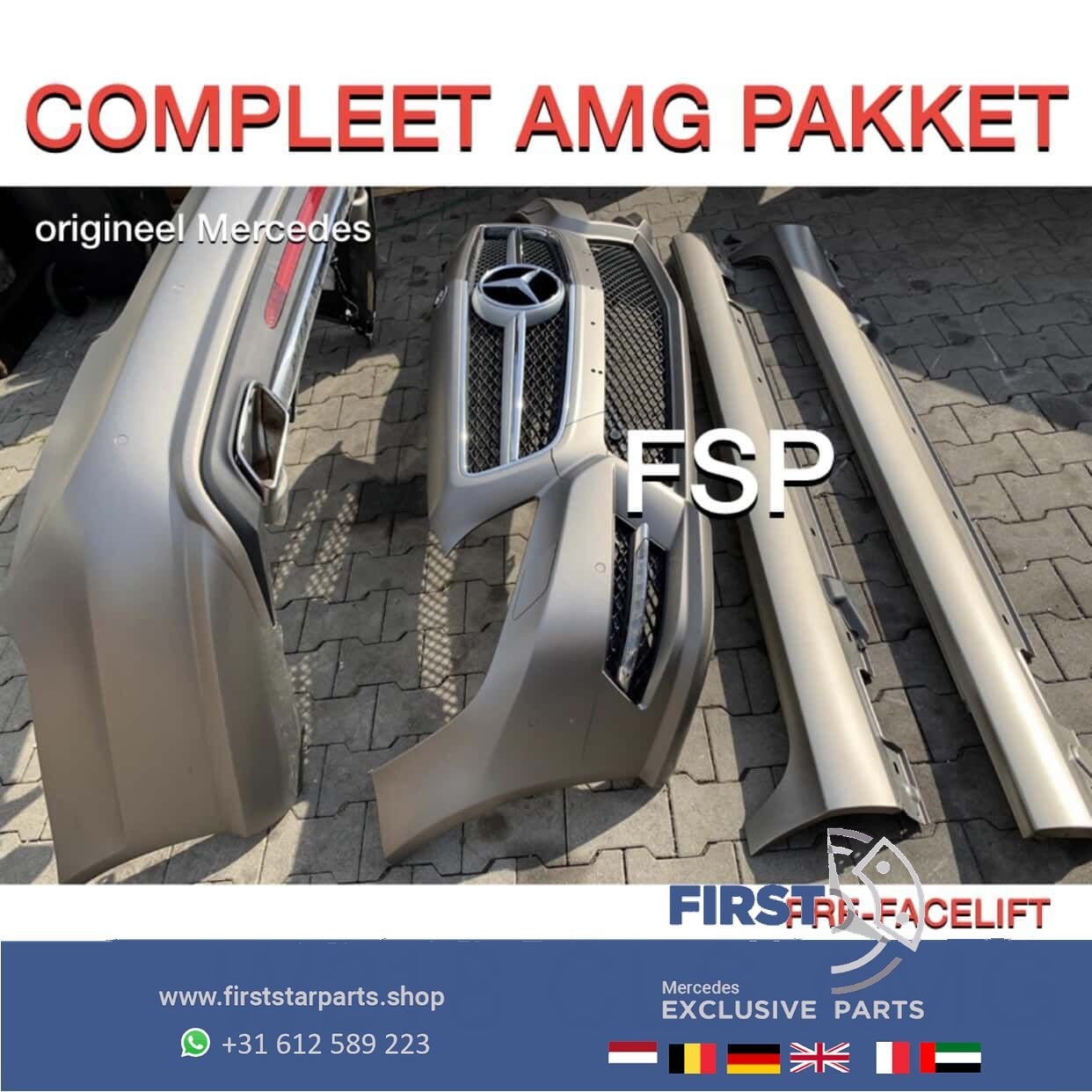 W218 CLS AMG PAKKET ORIGINEEL Mercedes COMPLEET VOORBUMPER+A