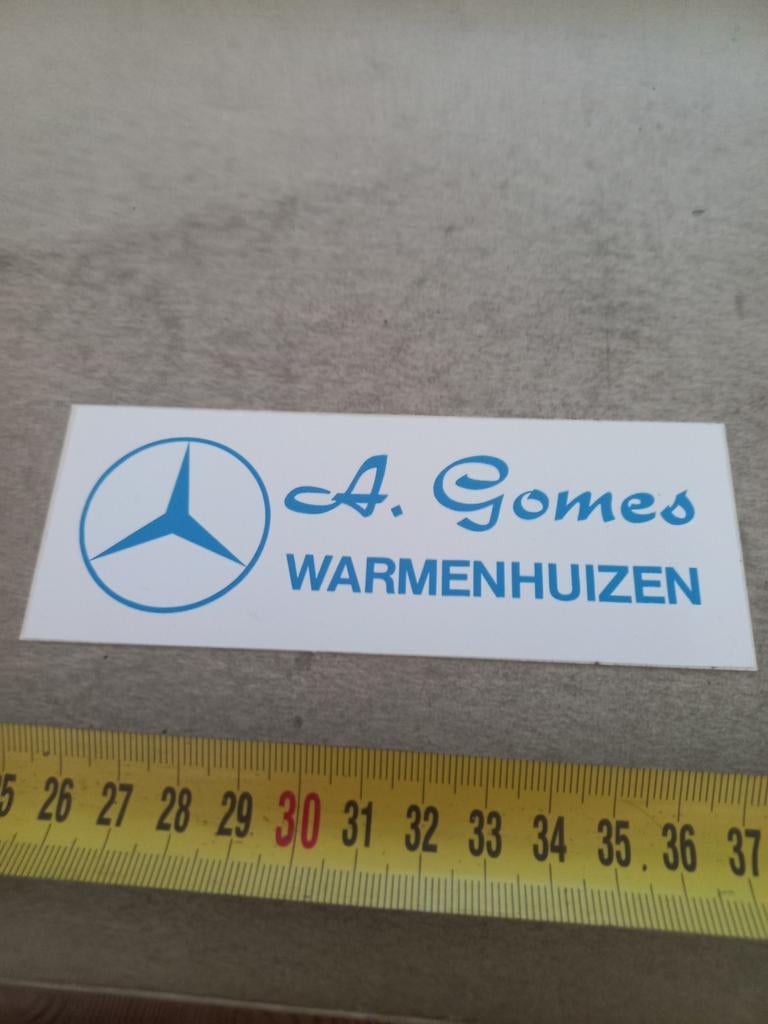 A gomes mercedes Warmenhuizen, Verzamelen, Stickers, Ophalen of Verzenden, Zo goed als nieuw