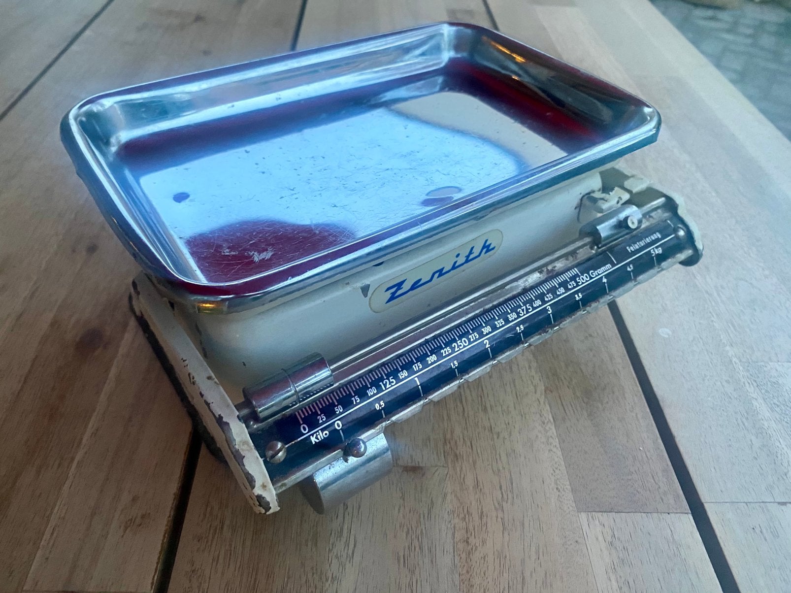 Vintage Zenith keukenweegschaal 5 kg – jaren 50, Verzenden