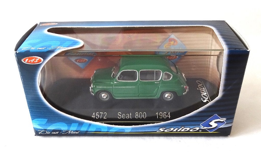Solido Seat/Fiat 800 1964 4 deurs Groen, Ophalen of Verzenden, Gebruikt, Auto, Solido