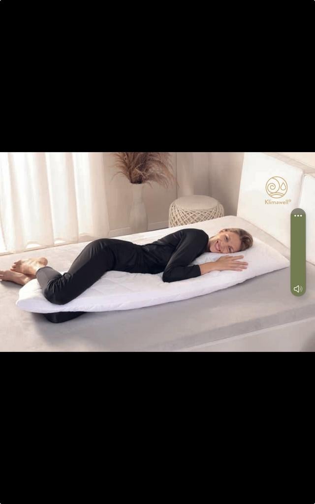 Optidee ZijSlaap Kussen - Ergonomisch en Comfortabel, Eenpersoons, Wit, Ophalen of Verzenden, Zo goed als nieuw