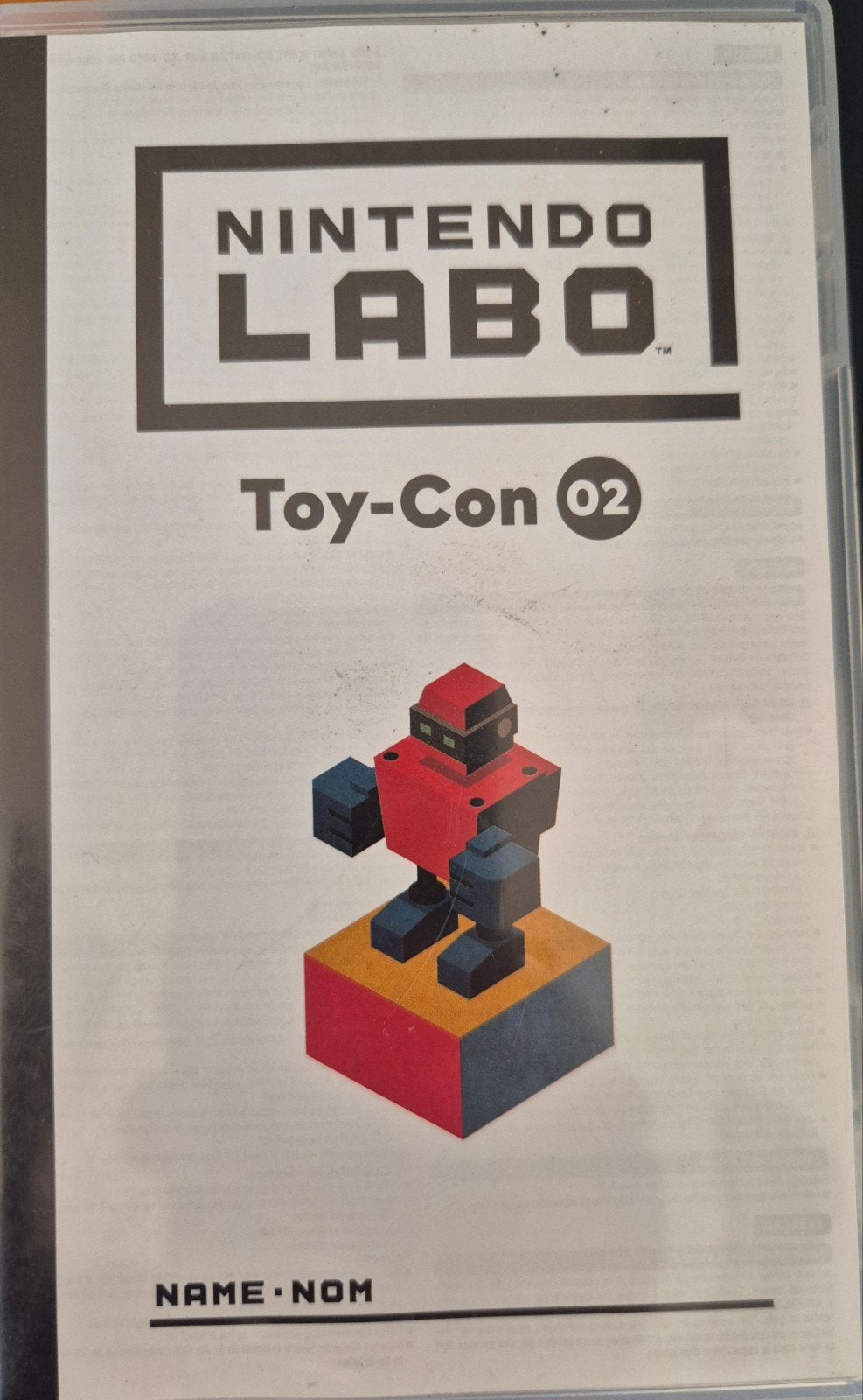 Nintendo Labo Toy-Con 02 Robot Kit voor Switch, Ophalen of Verzenden, Zo goed als nieuw, Zonder controller, Switch Original