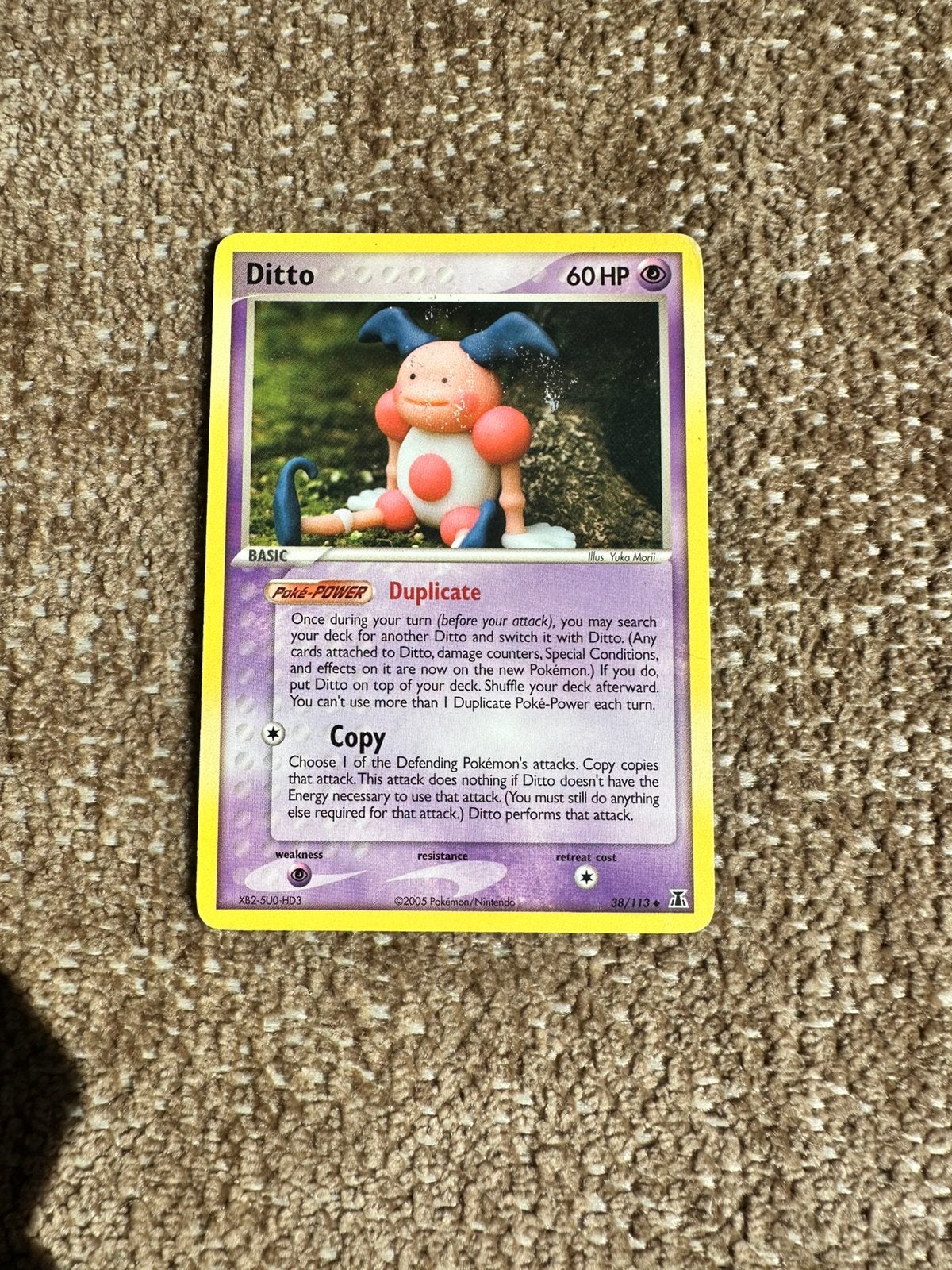 Ditto (Mr. Mime) #38 Pokemon Delta Species, Ophalen of Verzenden, Zo goed als nieuw