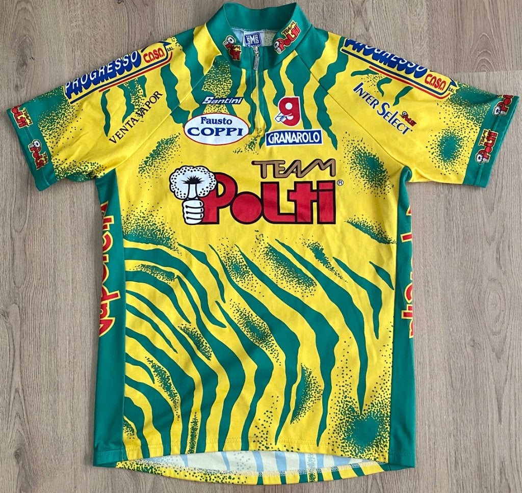 Wielertrui/wielershirt POLTI – 1994 – Maat XXXL, Ophalen of Verzenden, Overige typen