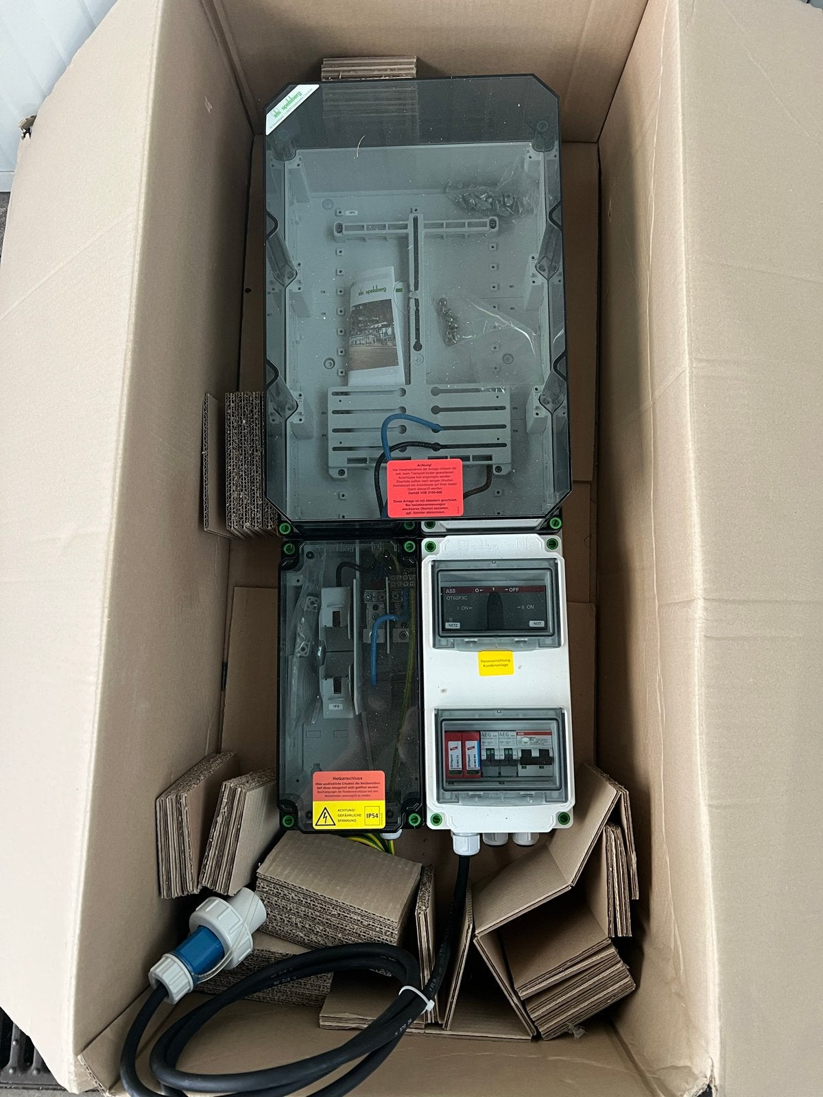 Complete Stroom Meterkast met ABB en AEG componenten, Ophalen, ABB, Zo goed als nieuw, Nvt