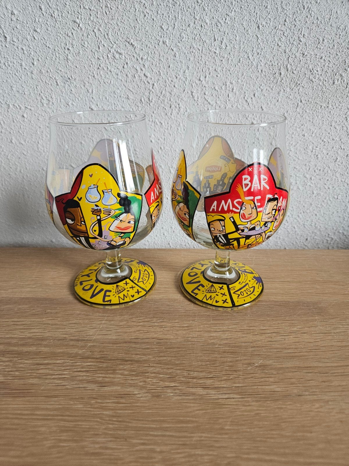 2 x lipton ice amsterdam design glazen van selwyn senatori, Glas of Glazen, Ophalen of Verzenden, Overige stijlen, Glas