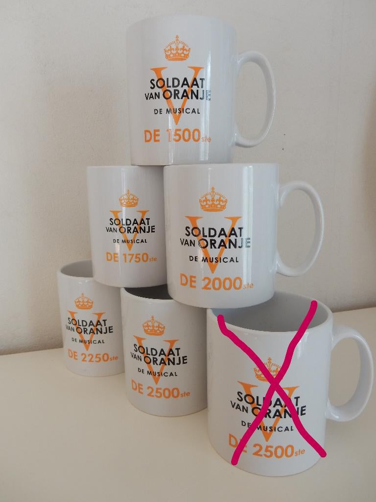 soldaat van oranje mokken, Verzamelen, Ophalen of Verzenden, Nieuw, Gebruiksvoorwerp