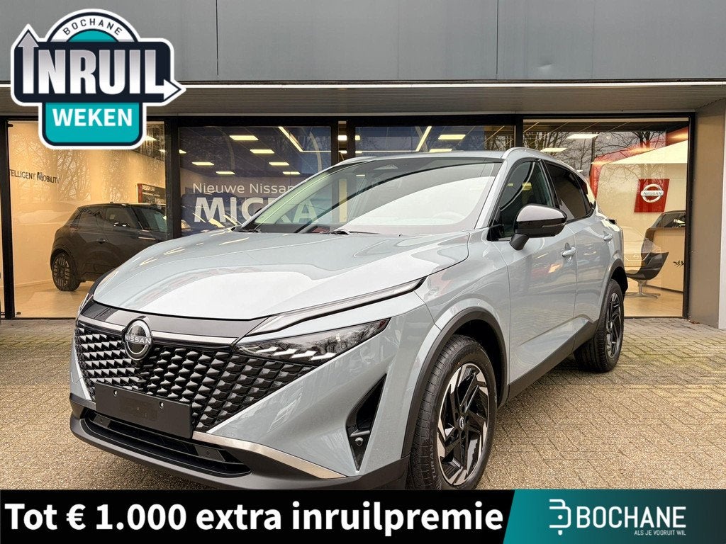 Nissan Qashqai 1.3 MHEV N-Connecta Nieuw uit voorraad leverb, Auto's, Nissan, Bedrijf, Te koop, Qashqai, 360° camera, ABS, Adaptieve lichten