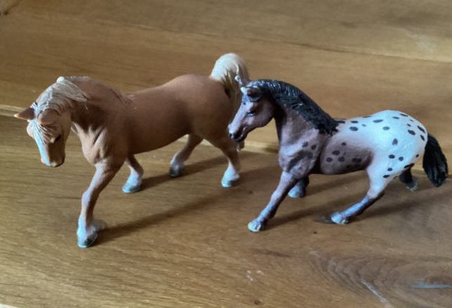 Schleich paarden hengst en merrie (36), Ophalen of Verzenden, Zo goed als nieuw, Paard, Beeldje of Figuurtje