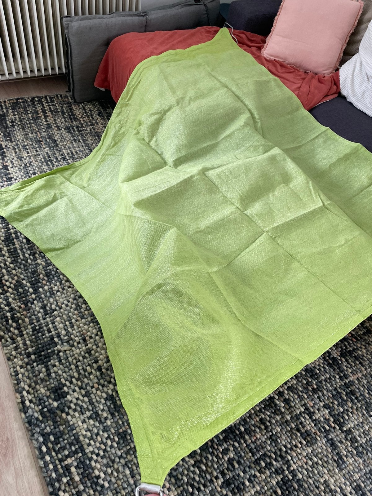 Schaduwdoek c.a 2m X 2m, Tuin en Terras, Schaduwdoeken, Ophalen, Zo goed als nieuw
