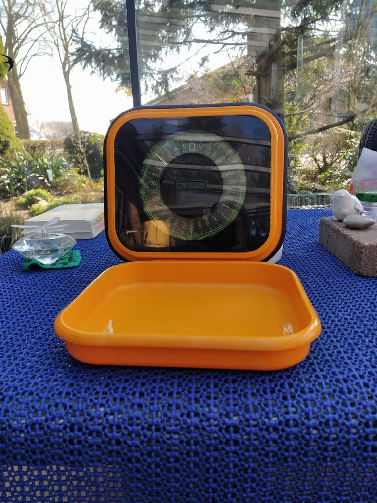 Prachtige Oranje Vintage Weegschaal - Zo goed als nieuw, Ophalen of Verzenden